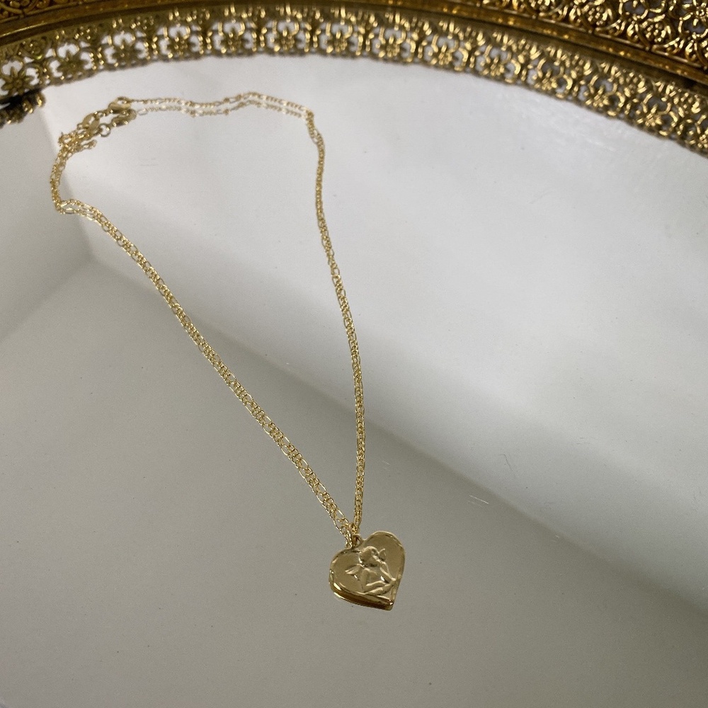 Cherub Heart Necklace